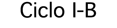 Ciclo I-B